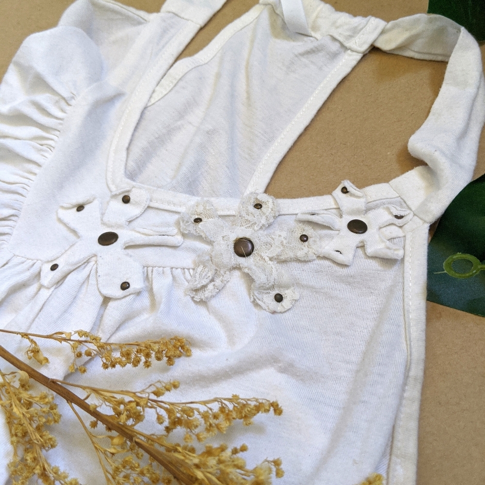 Cute White Spring Racerback Tank Top - Picture 5 of 7